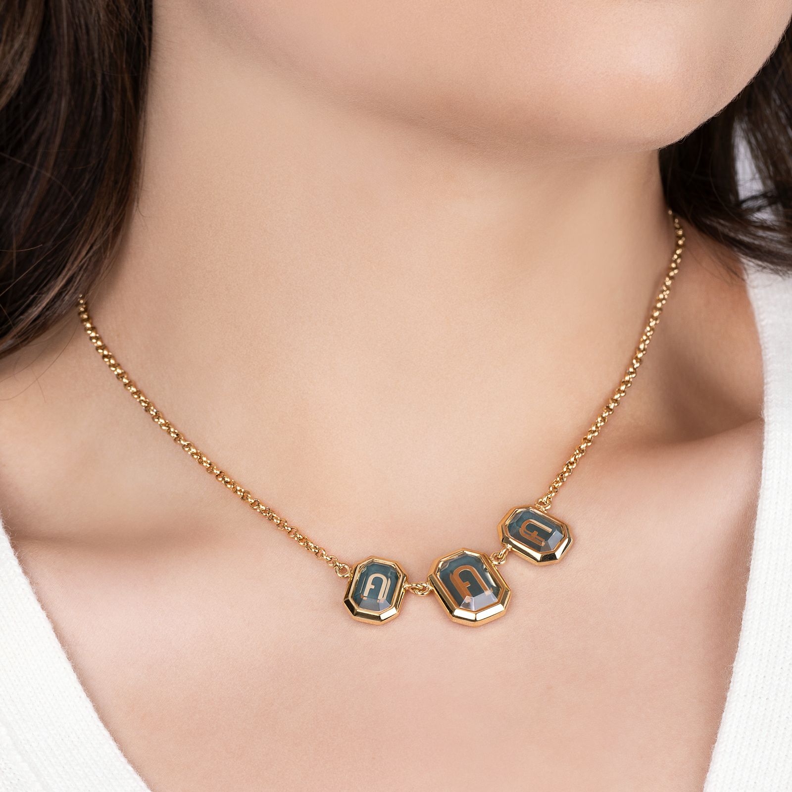 FURLA FURLA OCTAGONAL NECKLACE / フルラ フルラオクタゴナル  