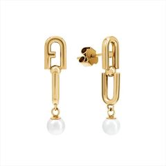 FURLA(フルラ) |FURLA FURLA CHAINED LOGO EARRING / フルラ フルラチェーンロゴイヤリング